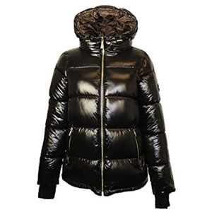 COPY - Michael Kors Black Metallic Puffer Coat